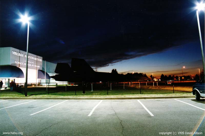 Sunset on 968, Virginia Aviation Museum, December 1999